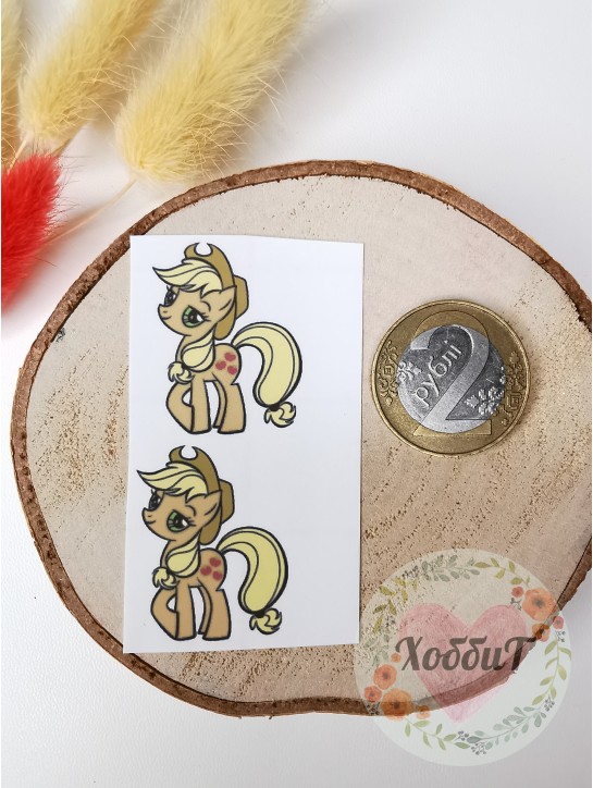 Термонаклейки цветные для бантиков №84, 1 пара